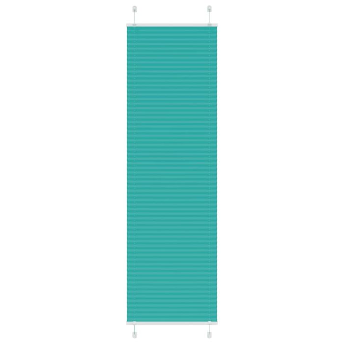 Pleated Blind Petrol Green 65x200 cm Fabric Width 64.4 cm Polyester