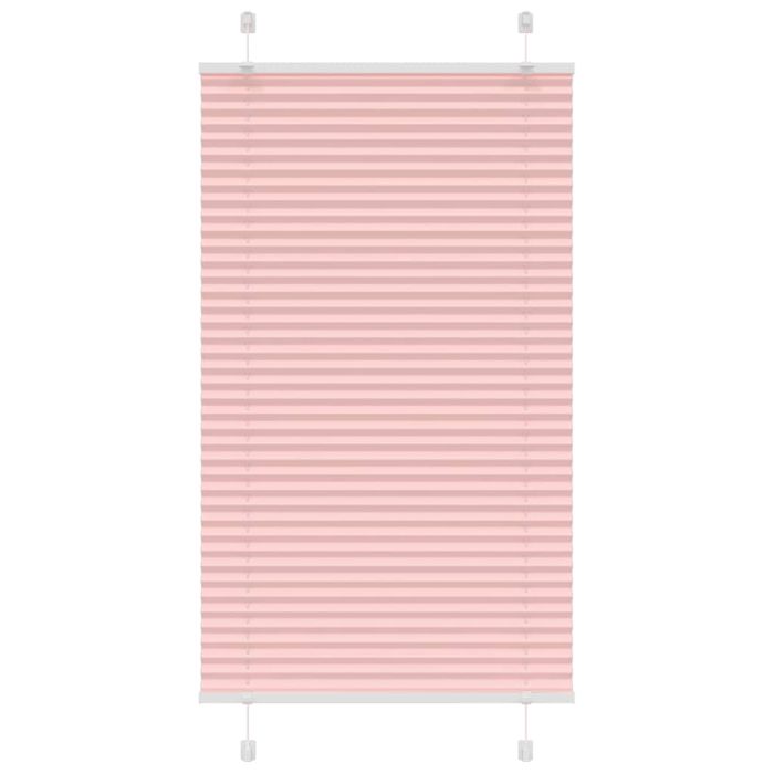Pleated Blind Pink 80x100 cm Fabric Width 79.4 cm Polyester