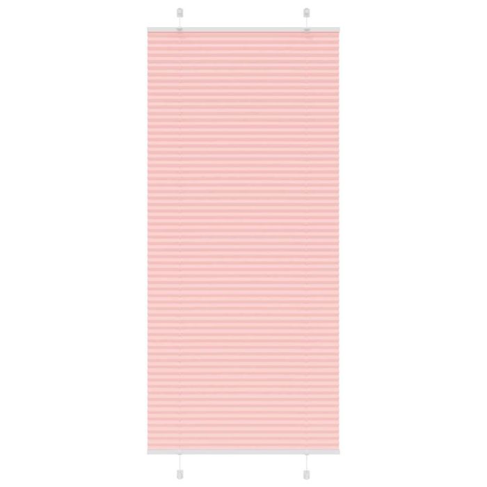 Pleated Blind Pink 95x200 cm Fabric Width 94.4 cm Polyester