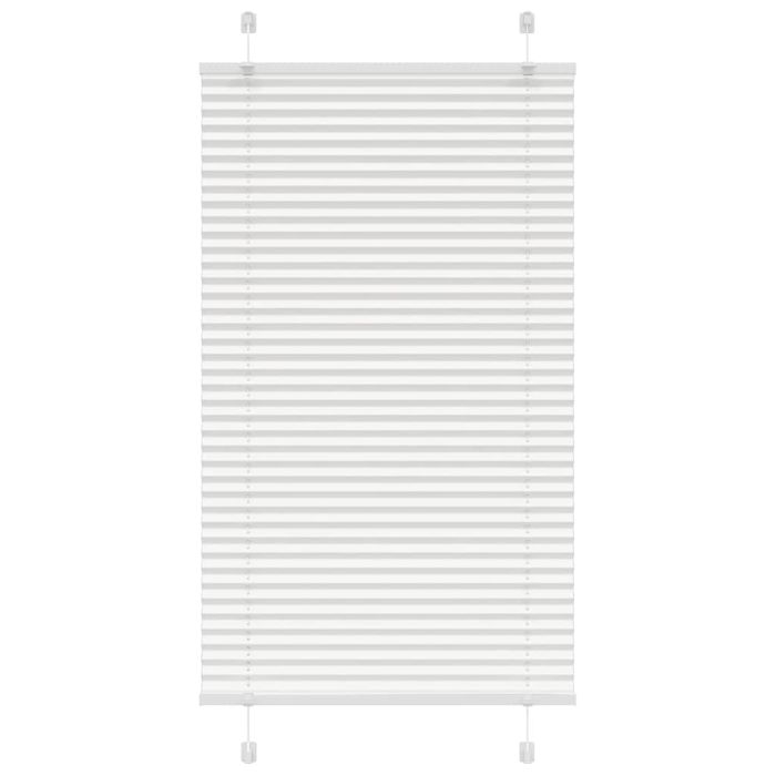 Pleated Blind White 75x150 cm Fabric Width 74.4 cm Polyester