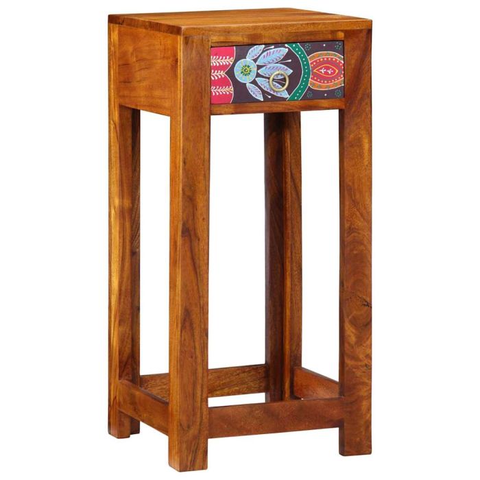 Telephone Stand 35x35x75 cm Solid Wood Acacia