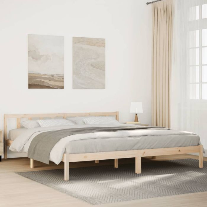 Extra Long Bedframe 180x210cm Solid Wood Pine