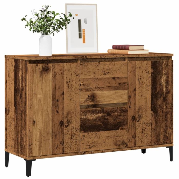 Sideboard Old Wood 102x35x70 cm Engineered Wood
