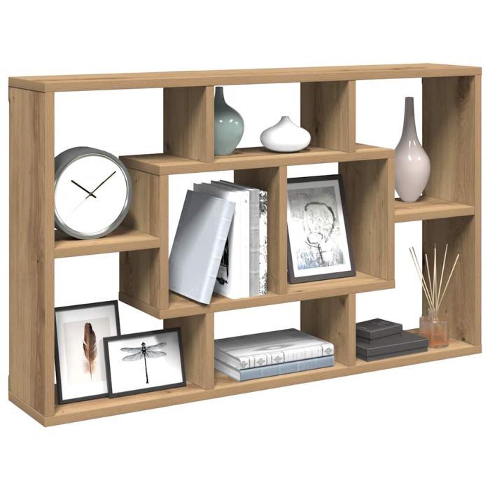Wall Shelf Artisan Oak 85x16x52.5 cm Engineered Wood