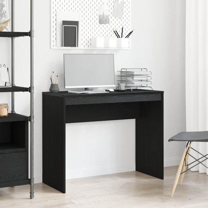 Desk Black Oak 90x40x72 cm Engineered Wood