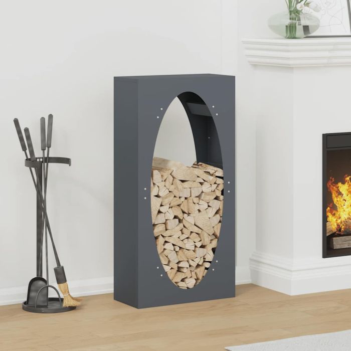 Firewood Rack Anthracite 50x23x100 cm Cold-rolled steel
