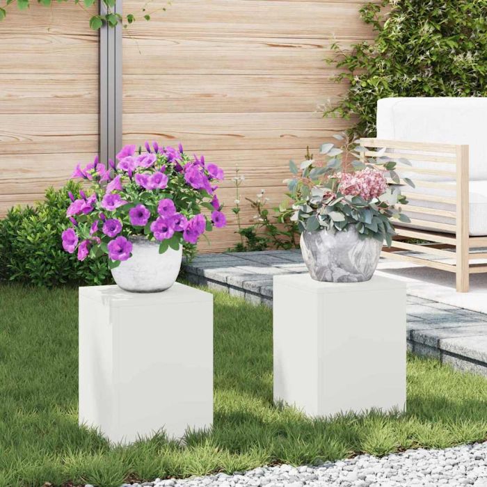 REHAL Plant Stand 2 pcs 24x24x35 cm Steel - White