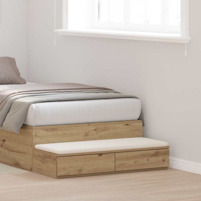 Bed Drawers Artisan Oak 100x36.5x16.5 cm Engineered Wood