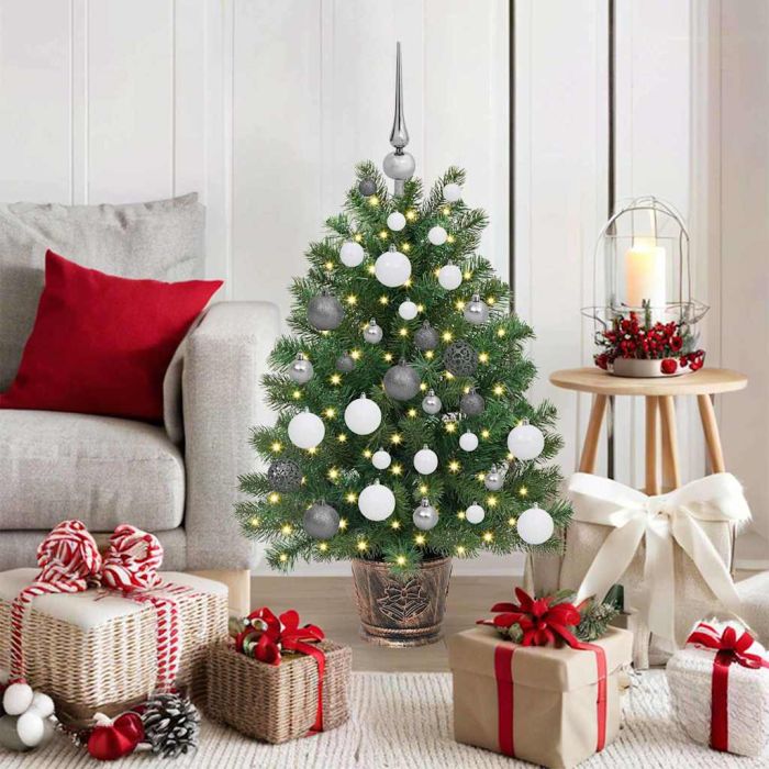 COZLYN Artificial Christmas Tree with 150 LEDs Green 95 cm PE and PVC