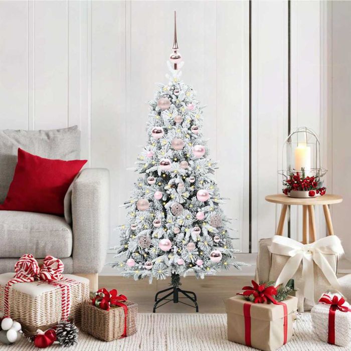 ELMIX Artificial Hinged Christmas Tree Green 120 cm PE and PVC