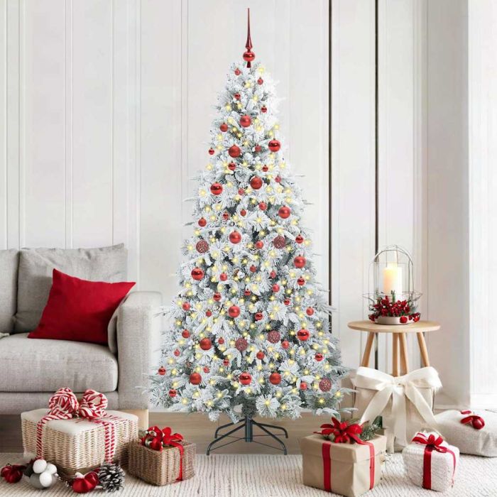 ELMIX Artificial Hinged Christmas Tree Green 180 cm PE and PVC