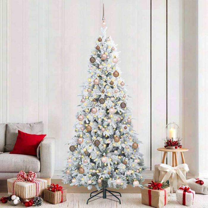 ELMIX Artificial Hinged Christmas Tree Green 210 cm PE and PVC