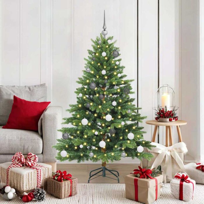 COZZIN Artificial Christmas Tree with 150 LEDs Green 150 cm PE and PVC
