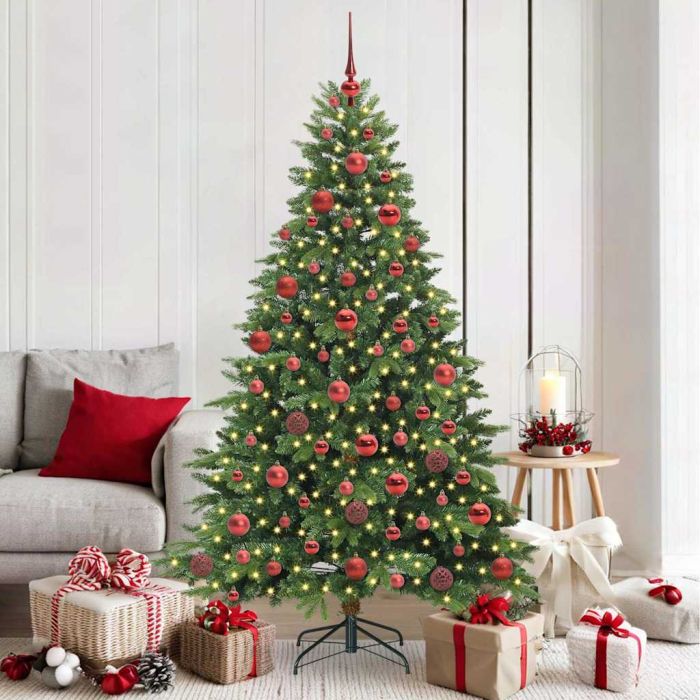 COZZIN Artificial Christmas Tree with 300 LEDs Green 180 cm PE and PVC