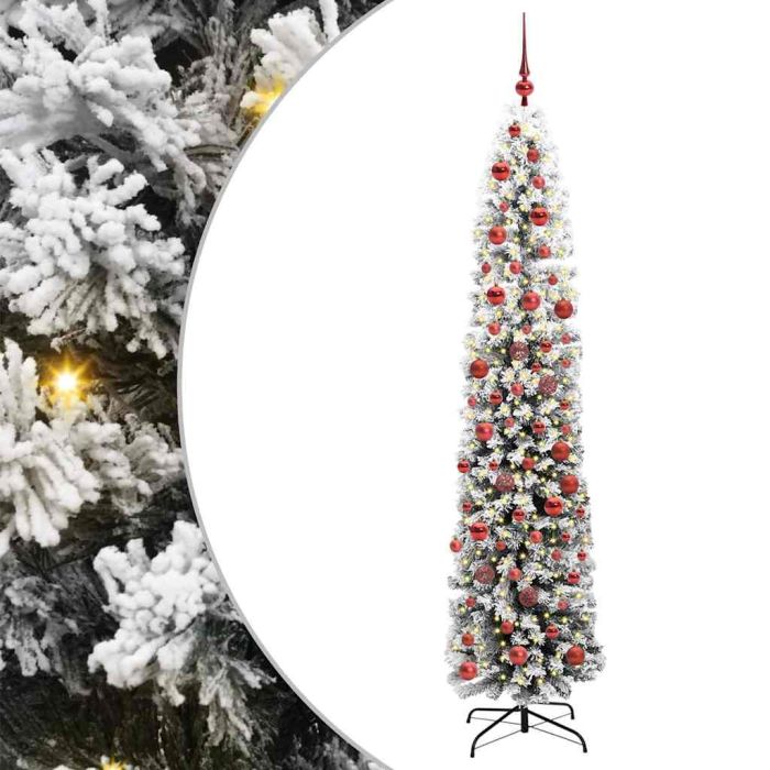 EVERIS Artificial Christmas Tree with 300 LEDs with Stand Green 180 cm
