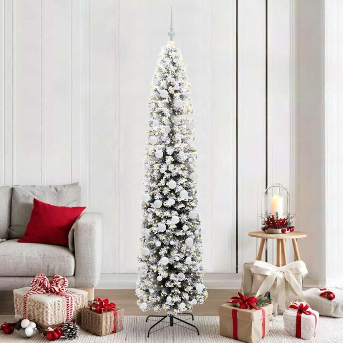 EVERIS Artificial Christmas Tree with 300 LEDs with Stand Green 210 cm