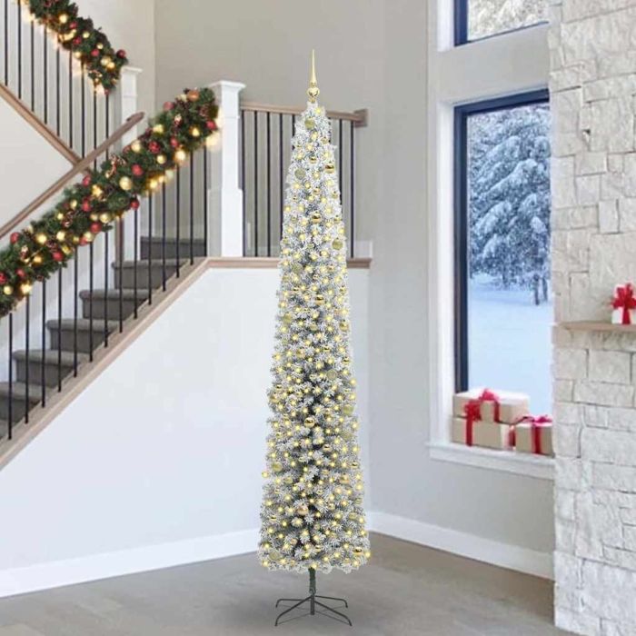 EVERIS Artificial Christmas Tree with 300 LEDs with Stand Green 270 cm