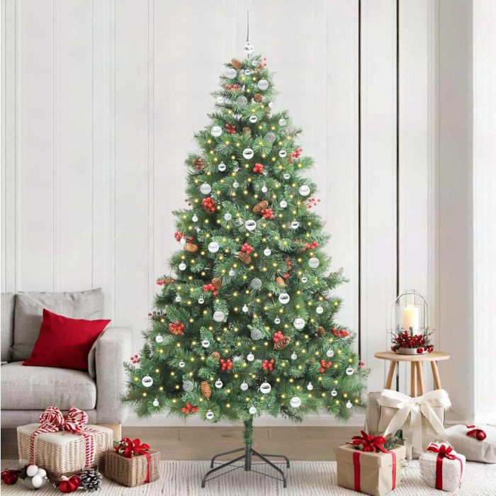 GLIMRA Artificial Christmas Tree Green 240 cm PVC and Metal