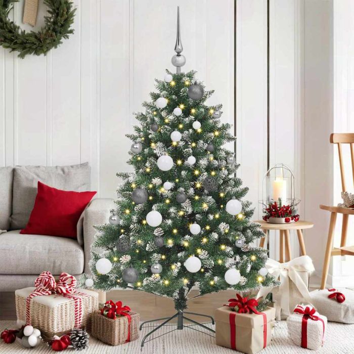 EMVER Artificial Christmas Tree with 150 LEDs with Stand Green 120 cm