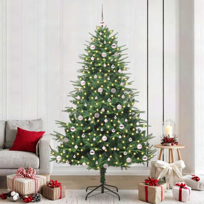 COSMER Artificial Pre-lit Christmas Tree with Ball Set Green 240 cm