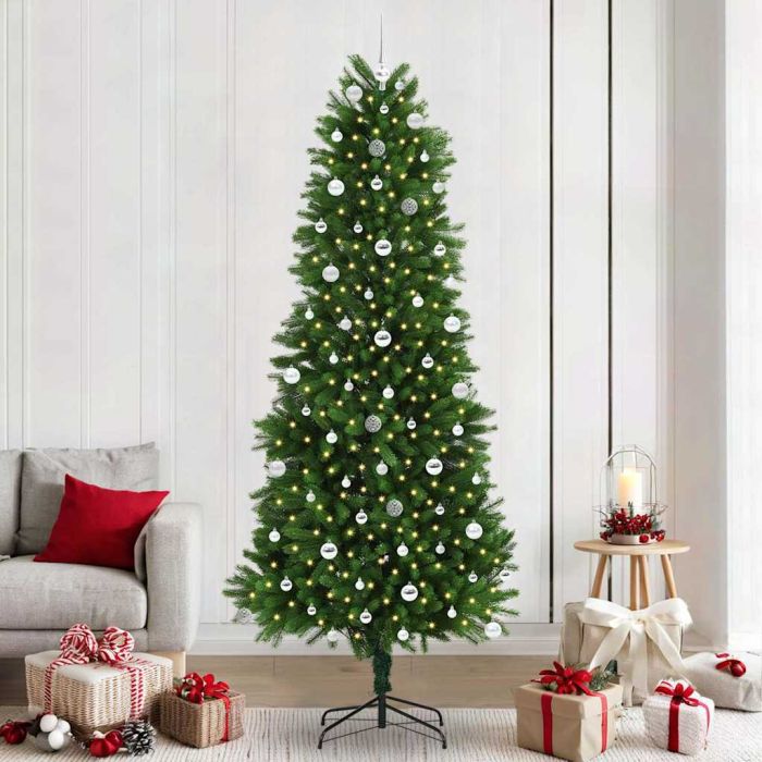 BRISNO Christmas Tree with 300 LEDs with Stand Green 240 cm PE