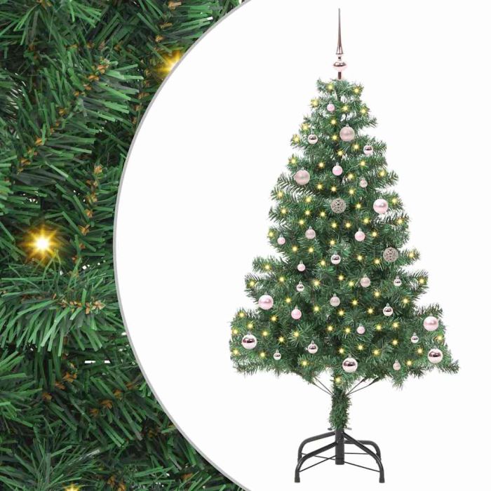 BRISNO Christmas Tree with 150 LEDs with Stand Green 150 cm PVC