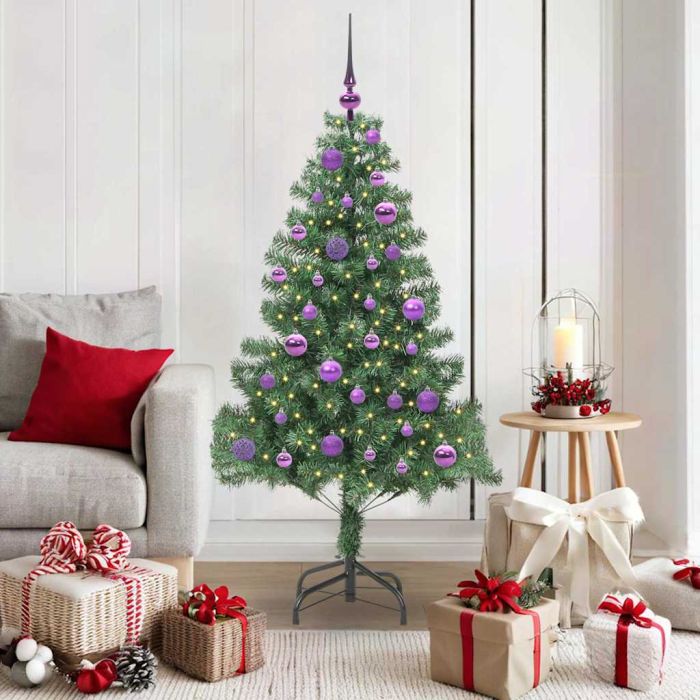 BRISNO Christmas Tree with 150 LEDs with Stand Green 150 cm PVC