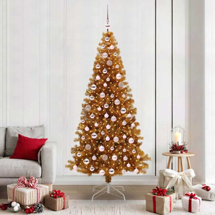 ELFIR Christmas Tree with 300 LEDs with Stand Gold 210 cm PET