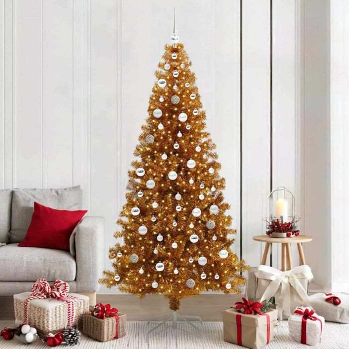 ELFIR Christmas Tree with 300 LEDs with Stand Gold 210 cm PET