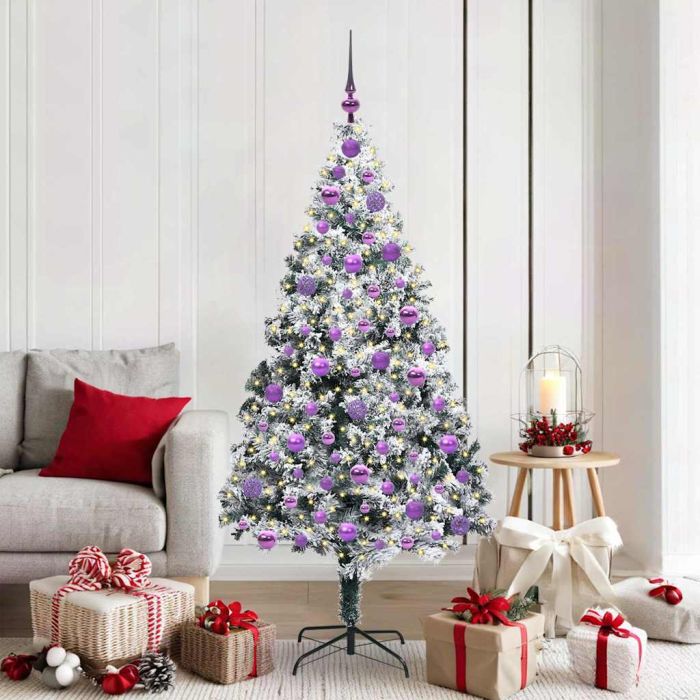 COSDEN Artificial Christmas Tree with 300 LEDs with Stand Green 180 cm