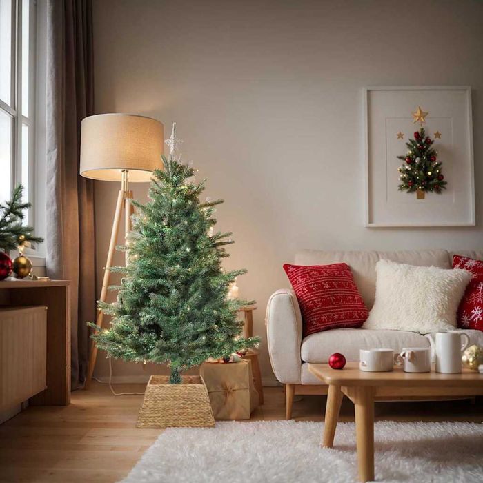 FROSTI Christmas Tree Collar Brown 50 x 50 x 25 cm Water Hyacinth