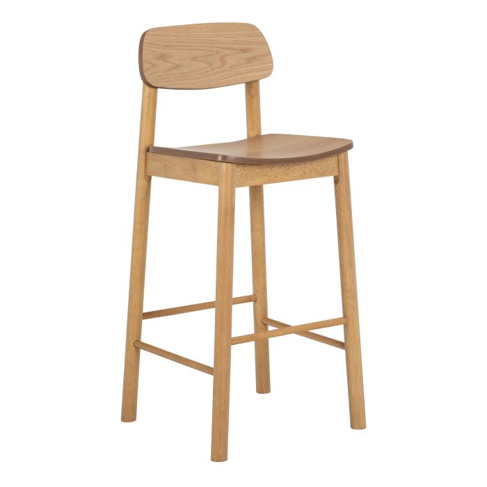 BOLT Oak Bar Stool Set of 2