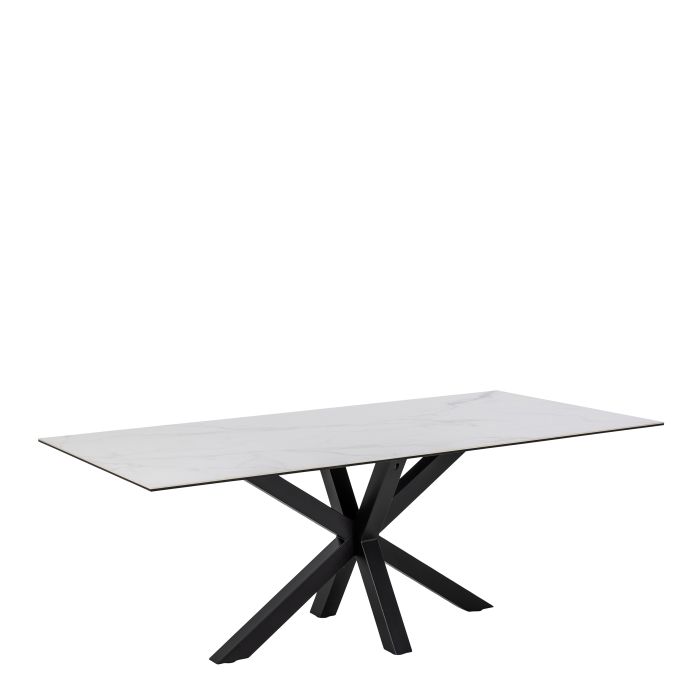 Dining Table - HEAVEN Dining Table Ceramic White Top 200cm