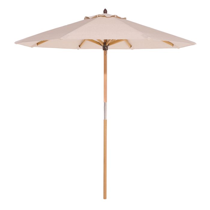 OXRYN Wooden Outdoor Parasol - Natural, 219cm