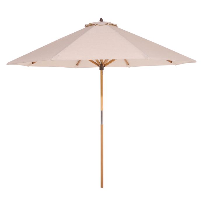OXRYN Wooden Outdoor Parasol - Natural, 247cm