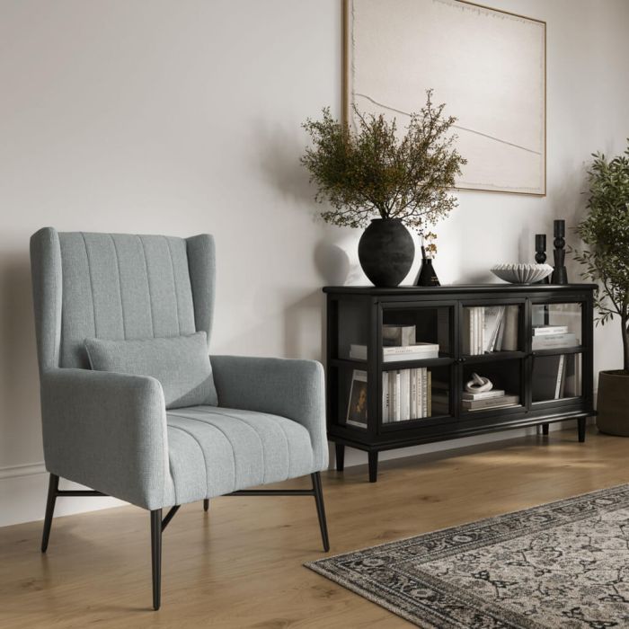 HENRIX Fabric Armchair - Seafoam