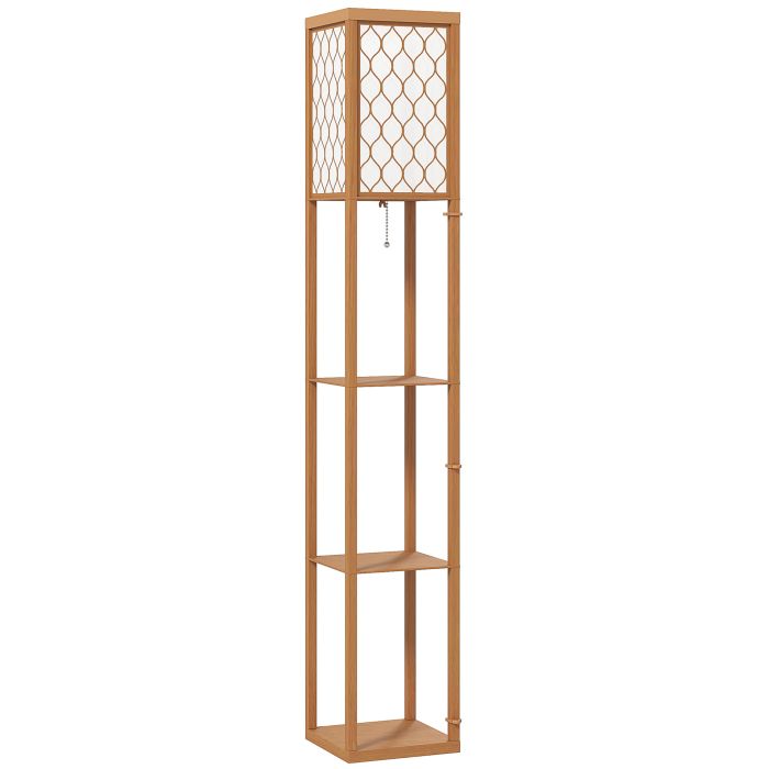 HERON 3 Shelf Standing Lamp Natural