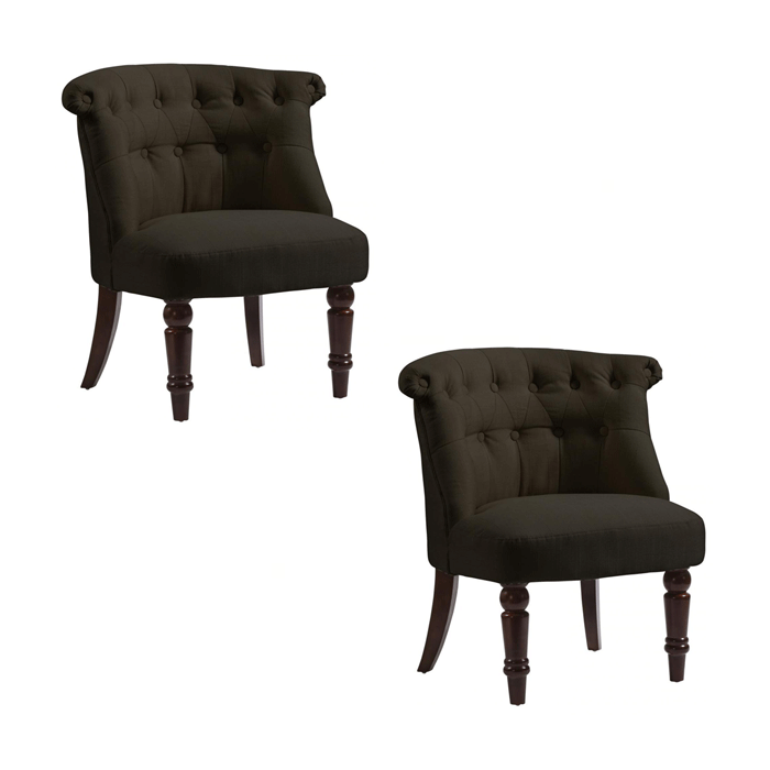Crediton Fabric Armchair 2pc - Brown