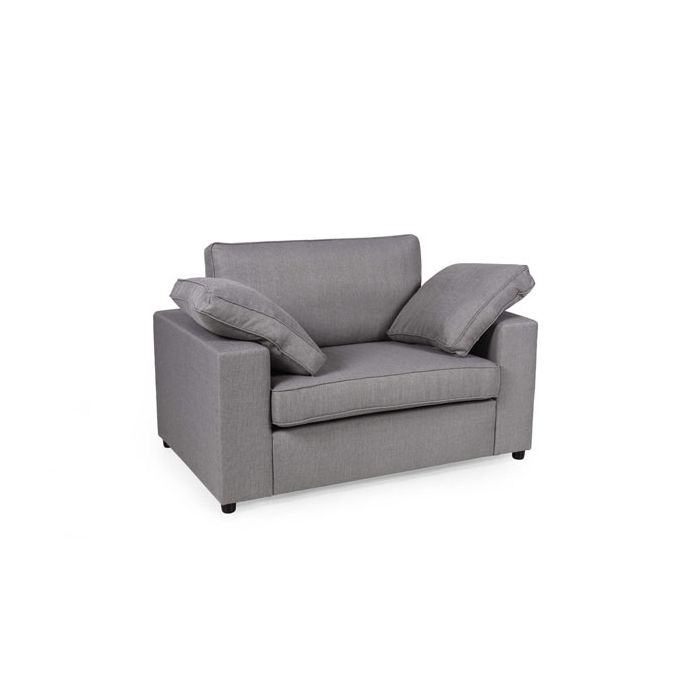 Amalfi Dream Single Fabric Sofa - Silver