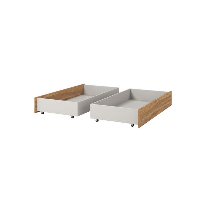 Bed Drawer - CASEY Bed Drawer Oak Mauvella 125cm