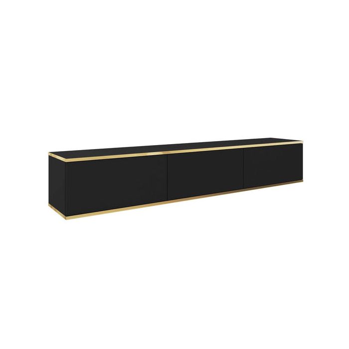 Display Rack - MAYA Display Cabinet Black 175cm