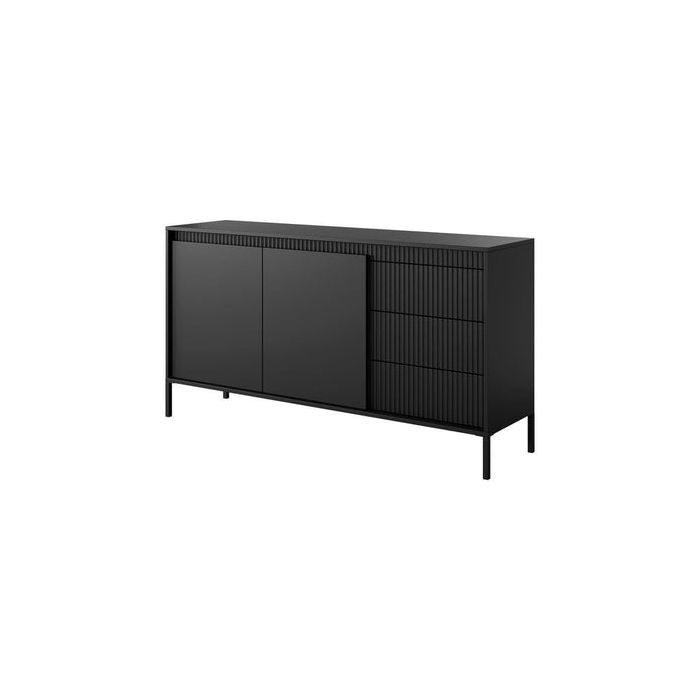 Sideboard - CASSIDY Sideboard Black 154cm