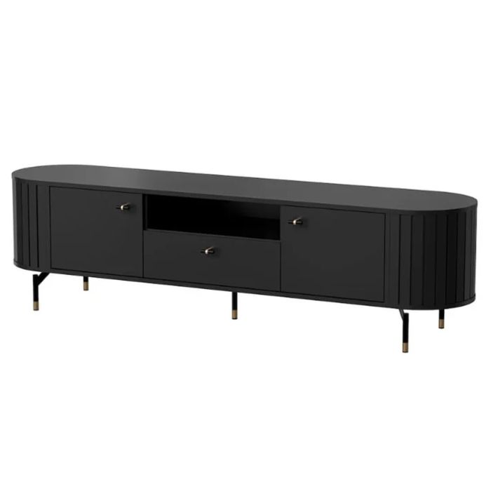 ZANTORIA TV Cabinet Black 180cm