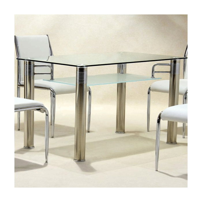 Henrik Clear Glass Dining Table