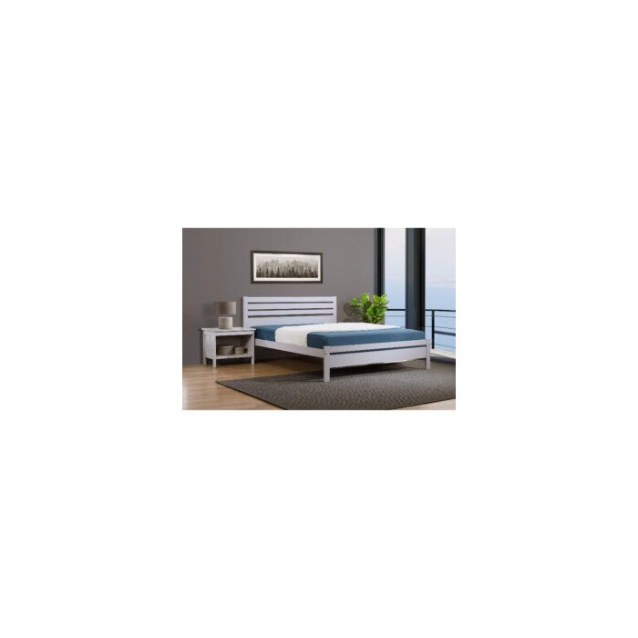 Classic Comfort Wisbech Solid Hardwood Bed Frame in Grey - Kingsize