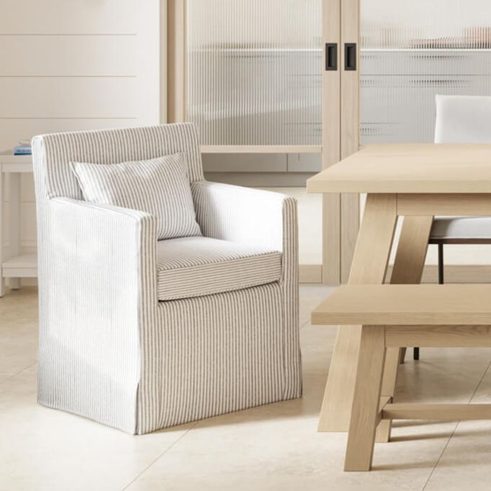 HETRA Fabric Dining Chair - Grey