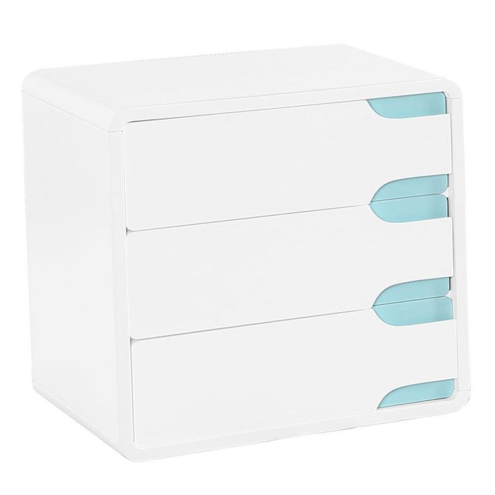 White Chest of Drawers - BEATRIX Small Chest 3 Drawers