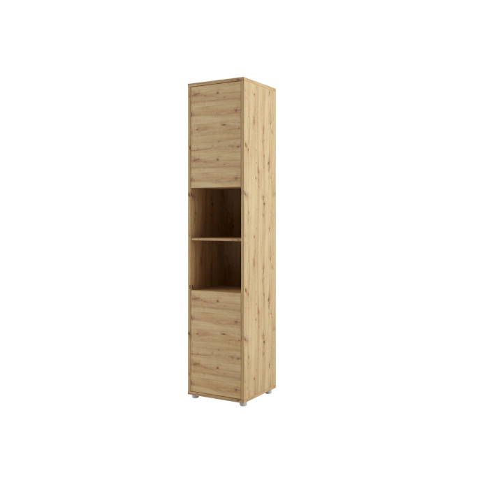 Tall Storage Cabinet for ArtNest Vertical Wall Bed Concept - Oak Artisan