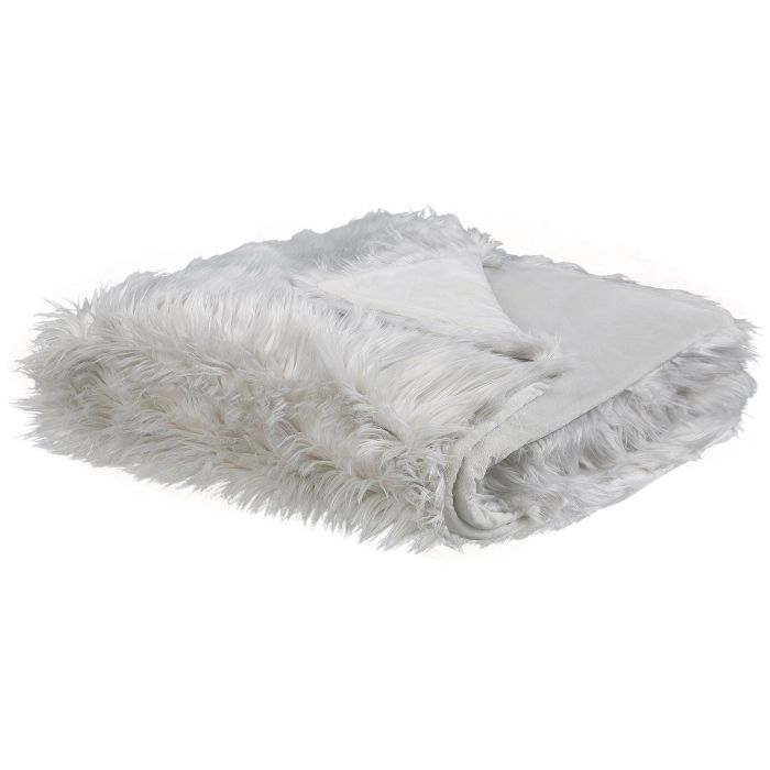 Bedspread 200 x 220 cm Light Grey DELICE