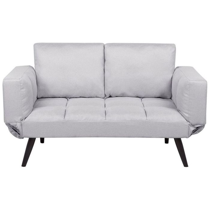 Fabric Sofa Bed Light Grey BREKKE